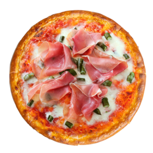 Pizza Margherita con Prosciutto